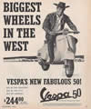 Tumbnail Biggest Wheels in The West 1964 Vespa Print Ad