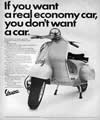 Vespa Fuel Economy Print Ad from 1964