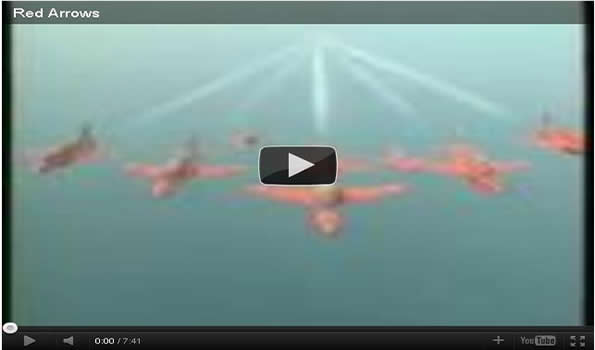 Image of Red Arrows for youtube intro vid.